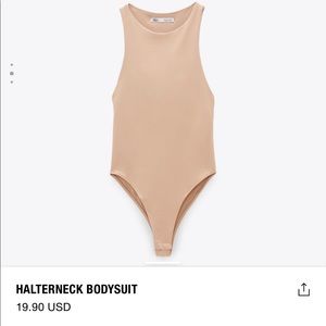 ZARA HALTERNECK BODYSUIT